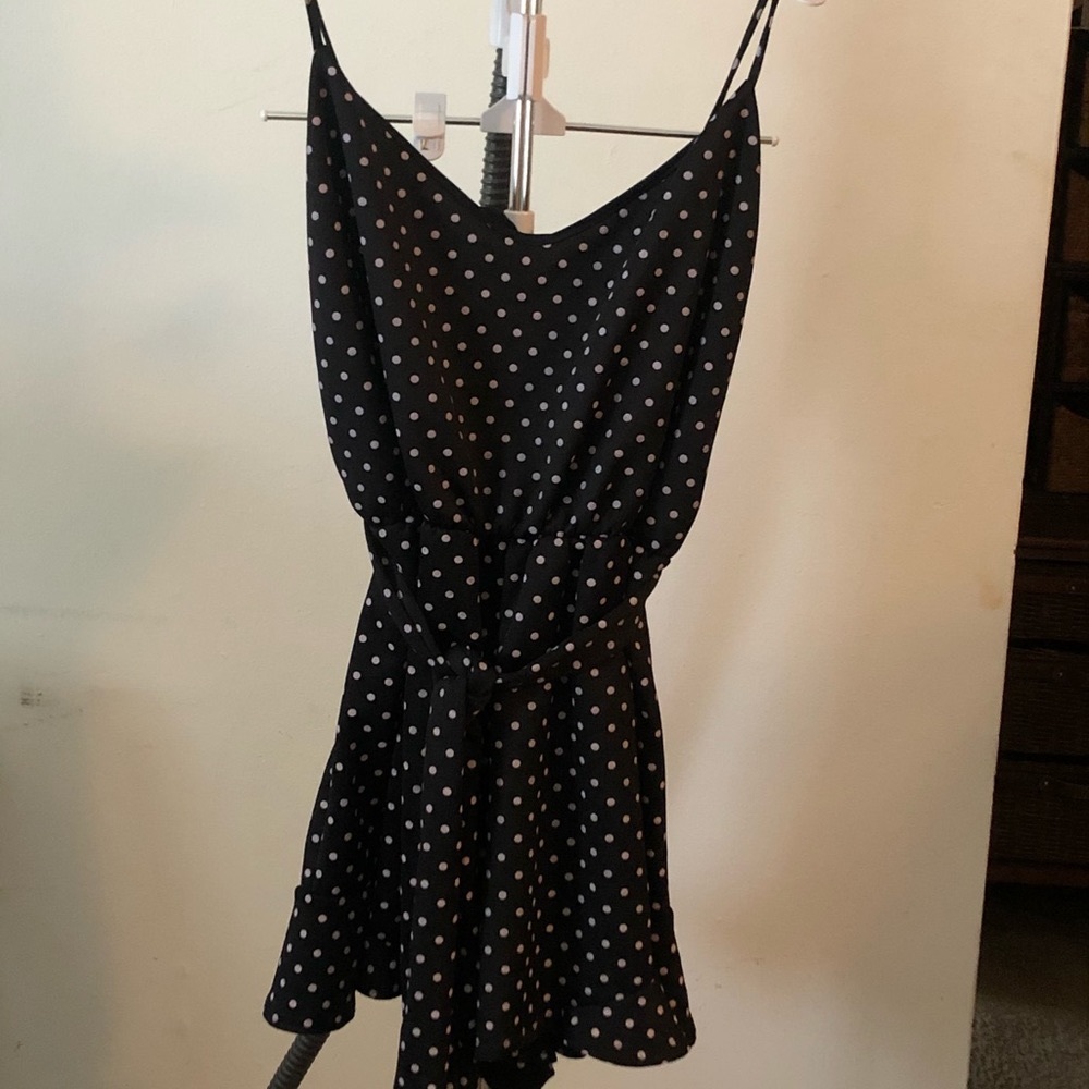 Plus Size - Polka Dot Romper
